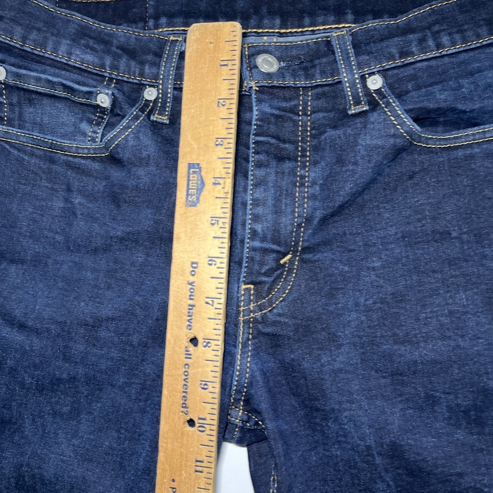 Levi's 511 Blue Jeans Men's 32x34 Dark Wash EUC Preppy Cowboy Western Work - Picture 8 of 12
